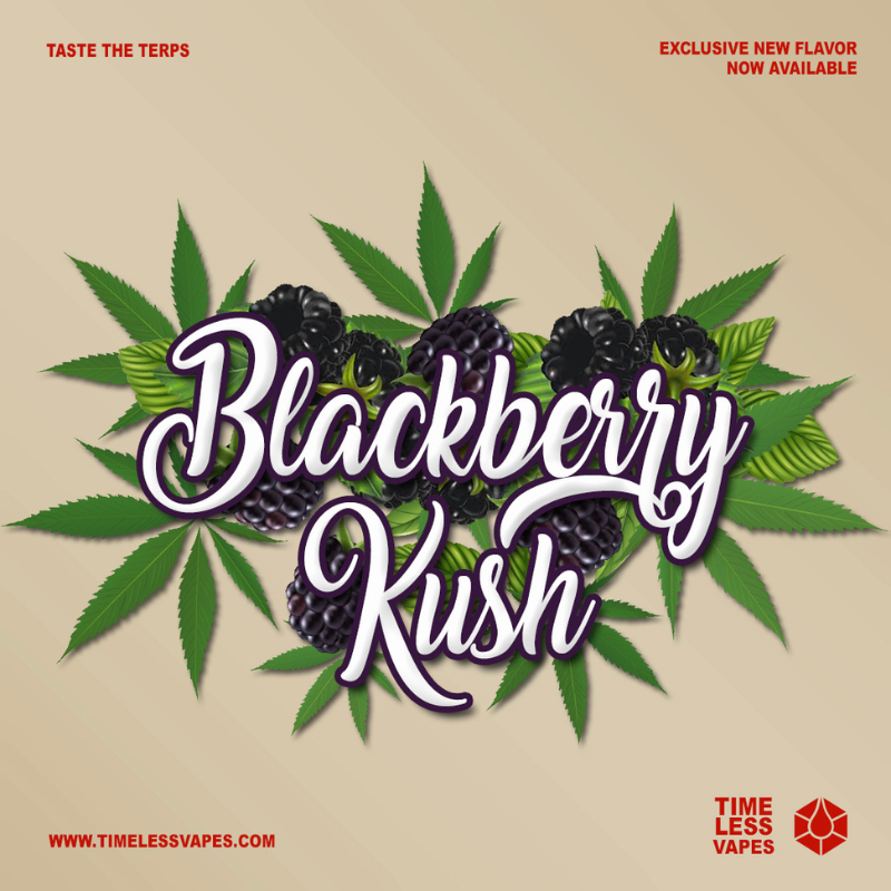 Timeless Vapes Blackberry Kush Flavor Art