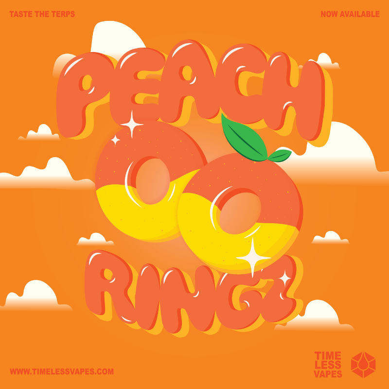 TIMELESS PEACH RINGZ FLAVOR ART