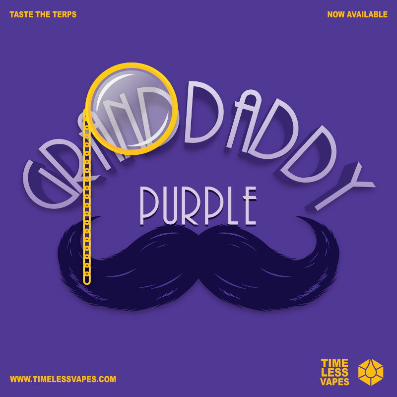 Timeless Vapes Grand Daddy Purple Flavor Art