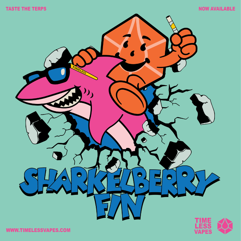 Timeless Vapes Sharkelberry Fin Flavor Art