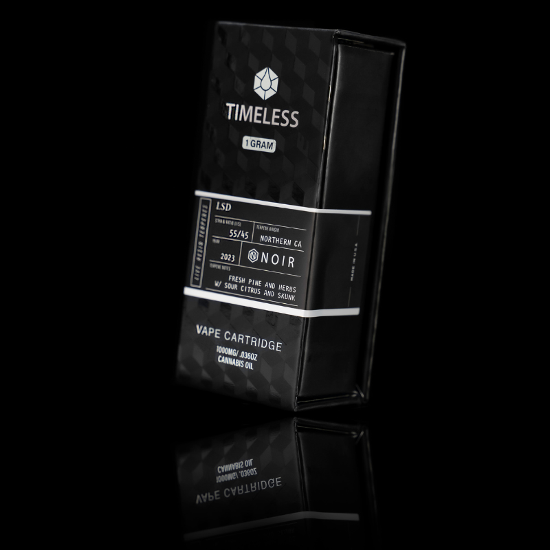 Timeless Vapes NOIR LSD Live resin cartridge