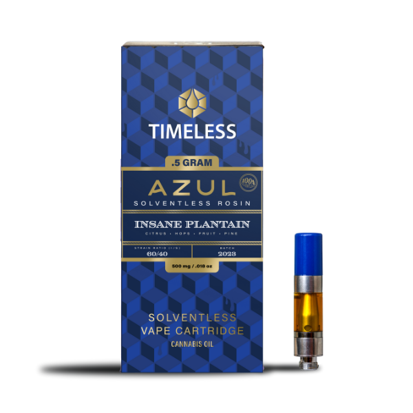 Timeless Azul Insane Plantain Live Rosin Cartridge