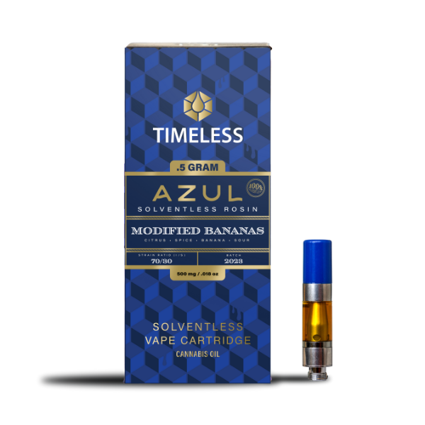 Timeless Azul Modified Bananas Live Rosin Cartridge