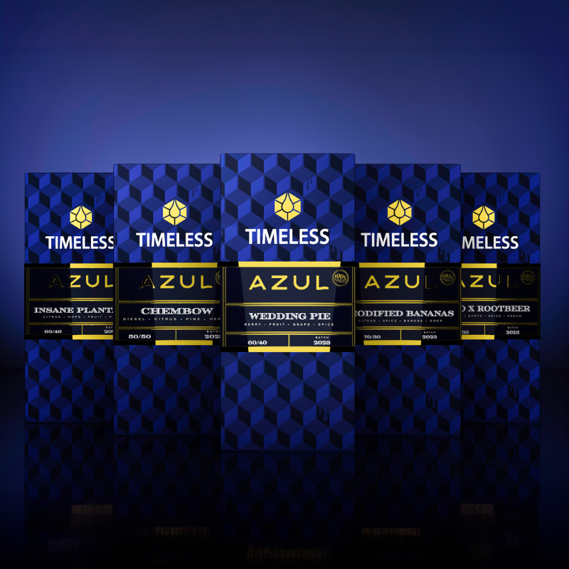 Timeless Azul Live Rosin Cartridges