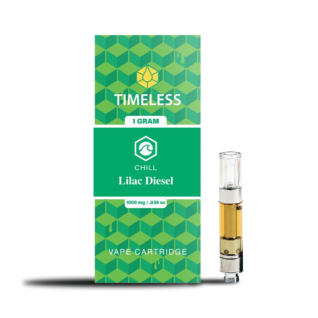 Timeless Vapes Lilac Diesel Cannabis Vape Cartridge 1000mg
